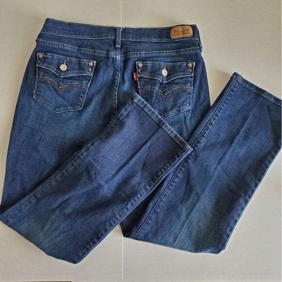 Levi’s 505 Jeans Women’s Size 10 Straight Leg Medium Wash Mid Rise - Picture 1 of 11